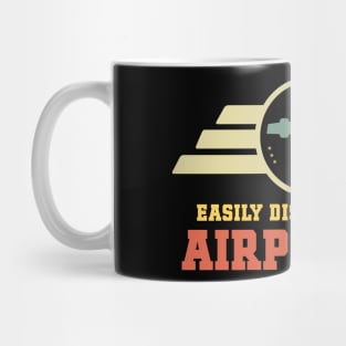 Easily Distracted by Airplanes Funny Aviation Quote Mug